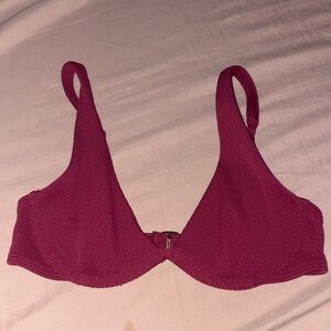 Burgundy Hollister Bikini top